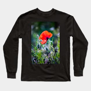 One Wild Poppy Long Sleeve T-Shirt